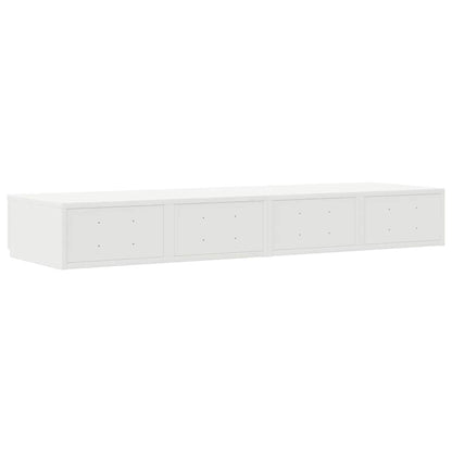 vidaXL Bed Drawers White 120 x 36.5 x 16.5 cm Engineered Wood