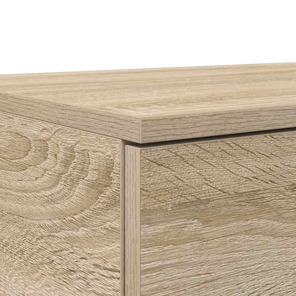 vidaXL Bed Drawers Sonoma Oak 120 x 36.5 x 16.5 cm Engineered Wood