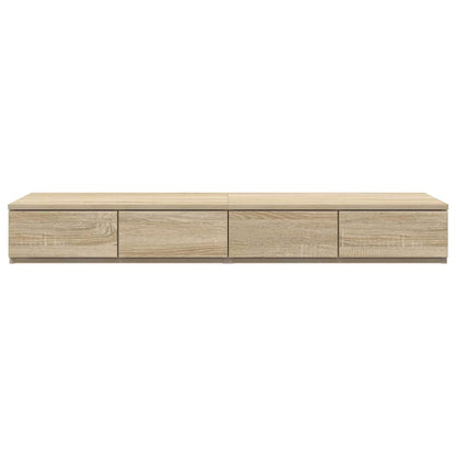 vidaXL Bed Drawers Sonoma Oak 120 x 36.5 x 16.5 cm Engineered Wood