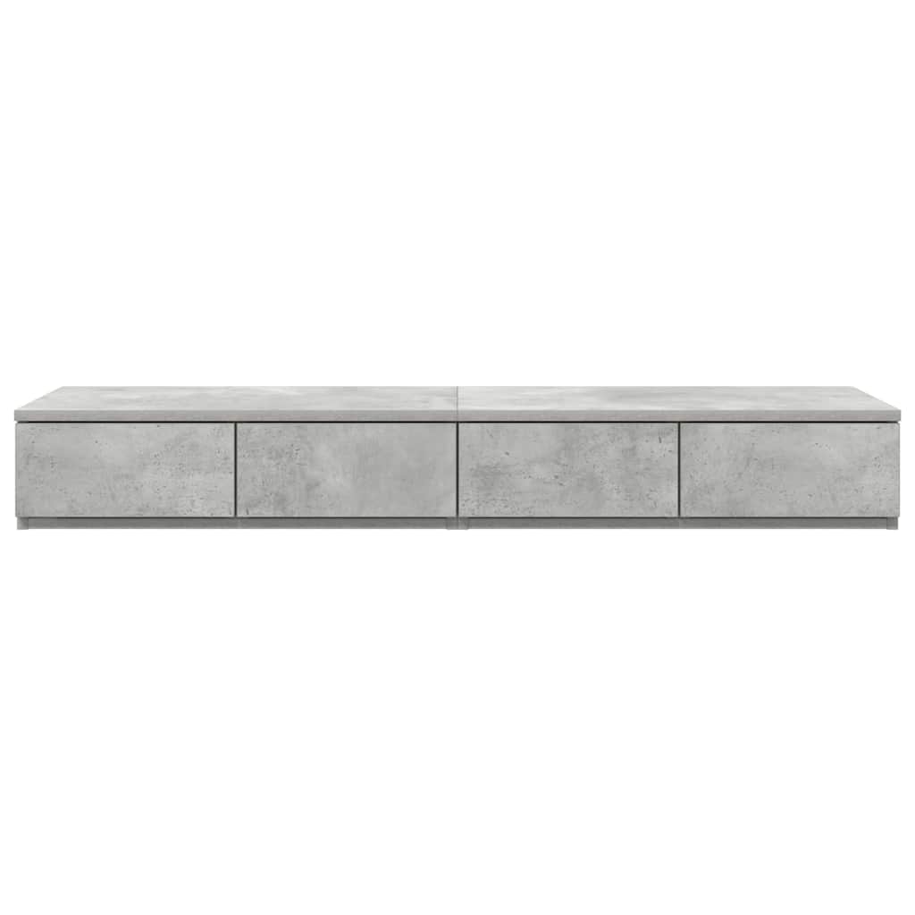 vidaXL Bed Drawers Concrete Grey 120 x 36.5 x 16.5 cm Engineered Wood