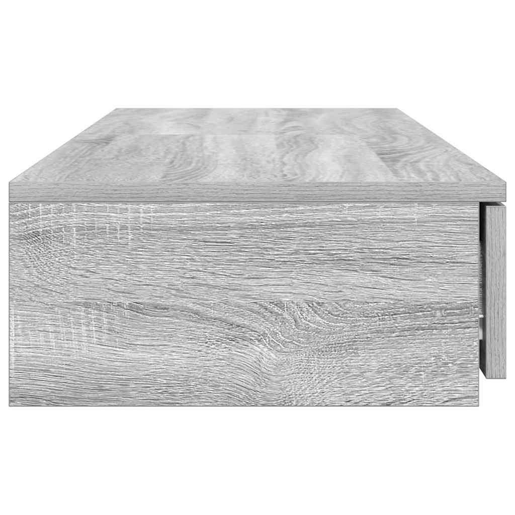 vidaXL Bed Drawers Grey Sonoma 120 x 36.5 x 16.5 cm Engineered Wood