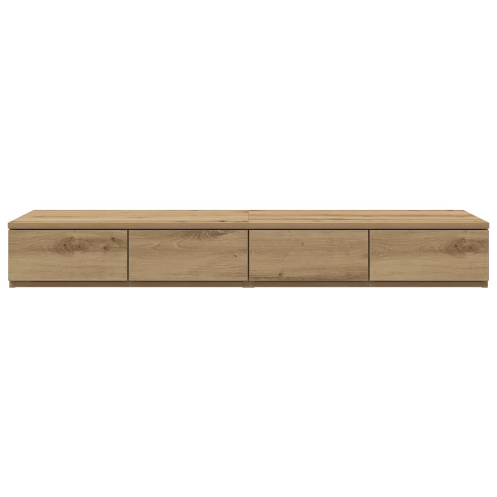 vidaXL Bed Drawers Artisan Oak 120 x 36.5 x 16.5 cm Engineered Wood