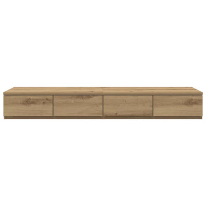 vidaXL Bed Drawers Artisan Oak 120 x 36.5 x 16.5 cm Engineered Wood