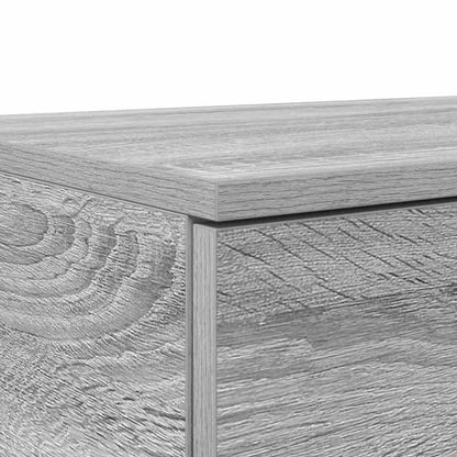vidaXL Bed Drawers Grey Sonoma 140 x 36.5 x 16.5 cm Engineered Wood