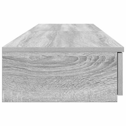 vidaXL Bed Drawers Grey Sonoma 140 x 36.5 x 16.5 cm Engineered Wood
