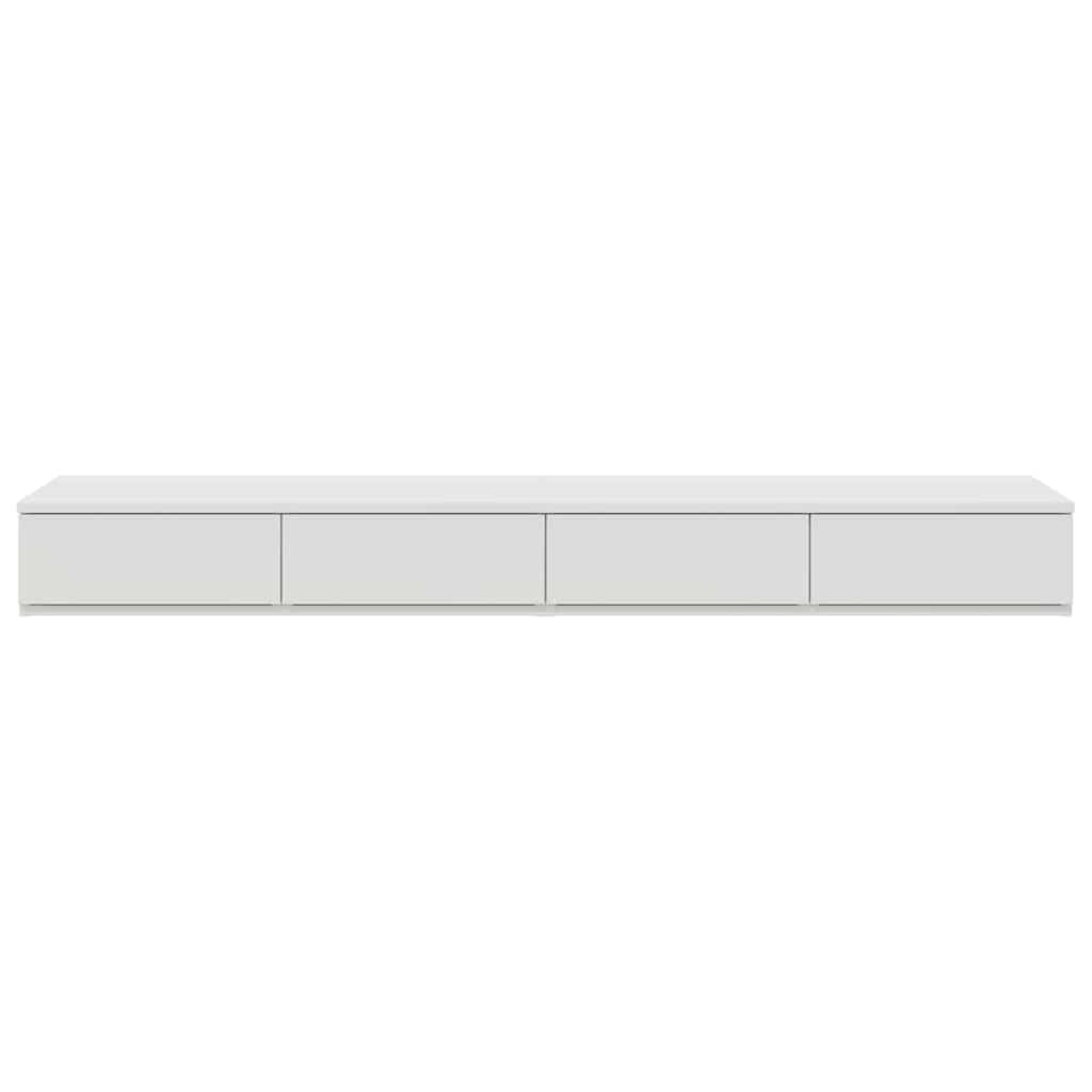 vidaXL Bed Drawers White 150 x 36.5 x 16.5 cm Engineered Wood