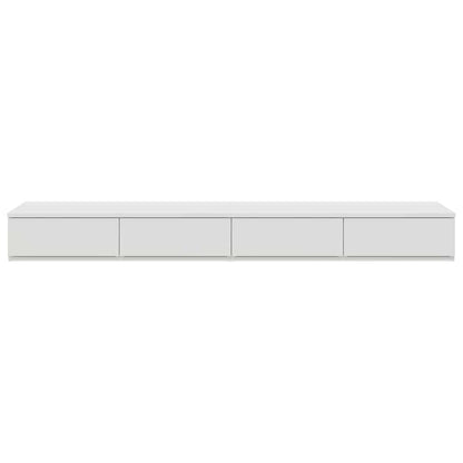 vidaXL Bed Drawers White 150 x 36.5 x 16.5 cm Engineered Wood