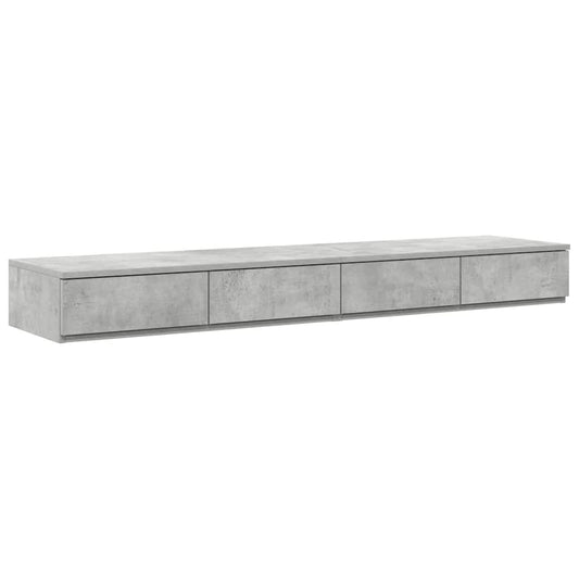 vidaXL Bed Drawers Concrete Grey 150 x 36.5 x 16.5 cm Engineered Wood