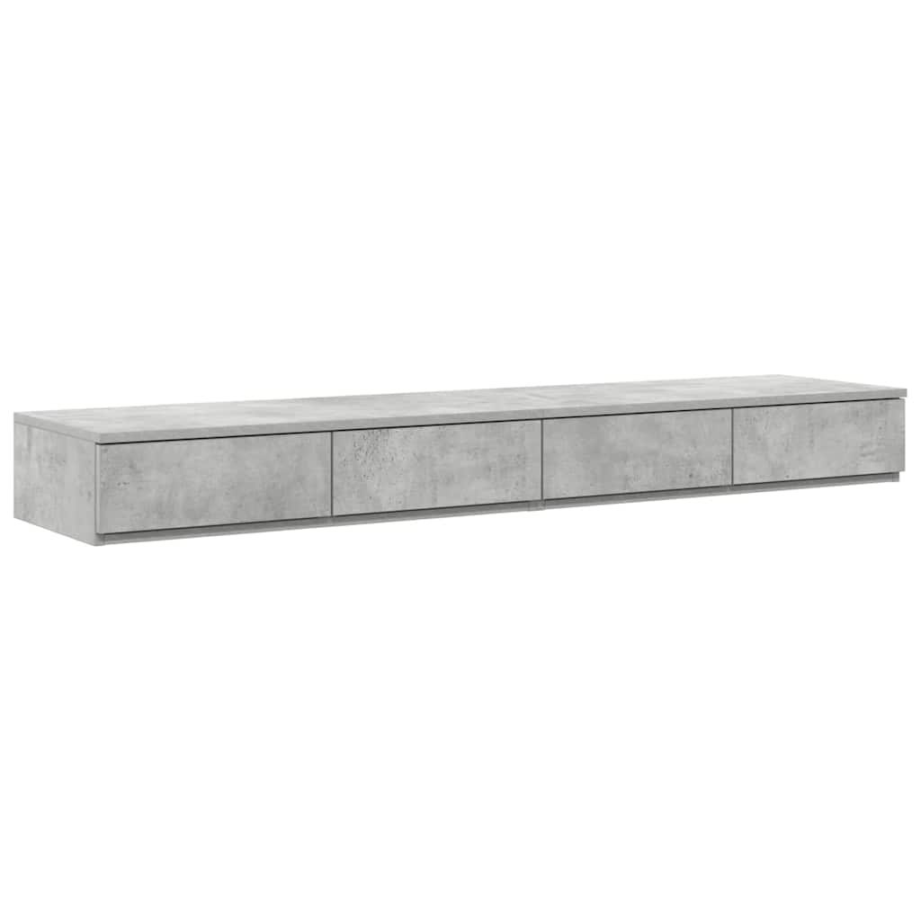 vidaXL Bed Drawers Concrete Grey 150 x 36.5 x 16.5 cm Engineered Wood