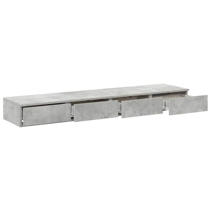 vidaXL Bed Drawers Concrete Grey 150 x 36.5 x 16.5 cm Engineered Wood