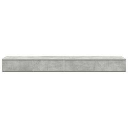 vidaXL Bed Drawers Concrete Grey 150 x 36.5 x 16.5 cm Engineered Wood