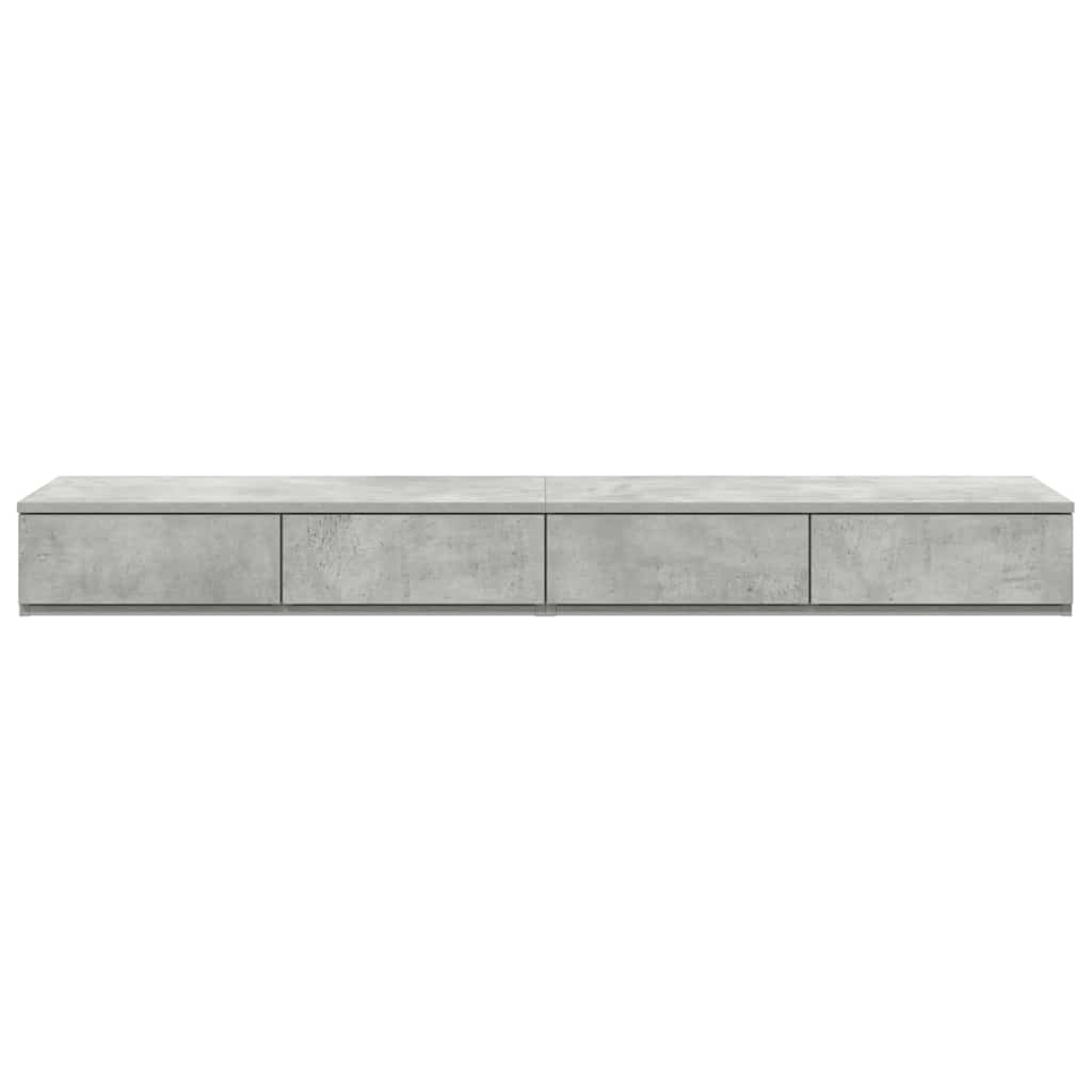 vidaXL Bed Drawers Concrete Grey 150 x 36.5 x 16.5 cm Engineered Wood
