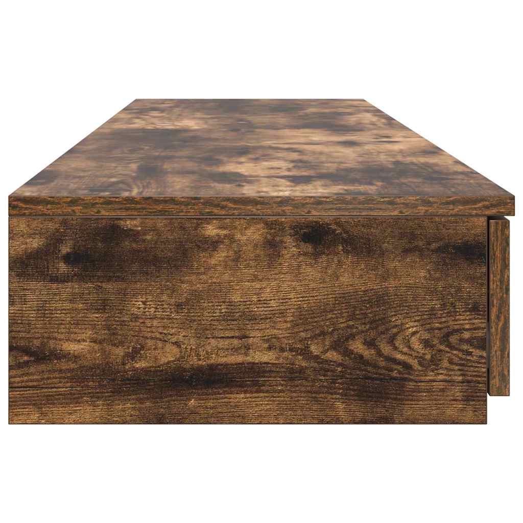 vidaXL Bed Drawers Smoked Oak 150 x 36.5 x 16.5 cm Engineered Wood