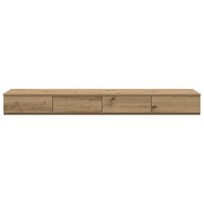 vidaXL Bed Drawers Artisan Oak 150 x 36.5 x 16.5 cm Engineered Wood