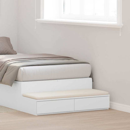 vidaXL Bed Drawers White 75 x 36.5 x 16.5 cm Engineered Wood
