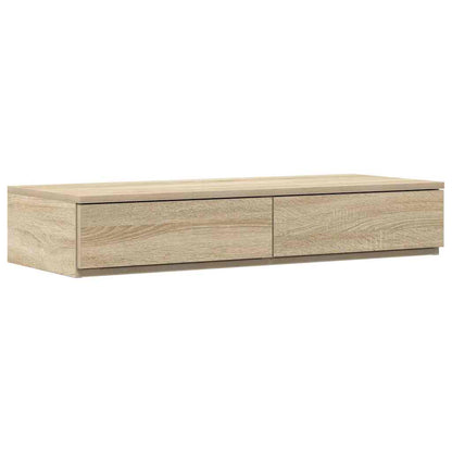 vidaXL Bed Drawers Sonoma Oak 75 x 36.5 x 16.5 cm Engineered Wood