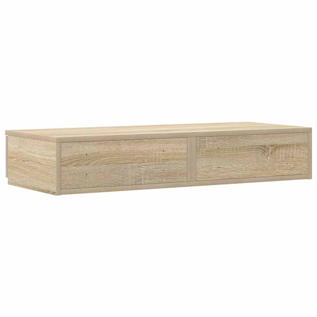 vidaXL Bed Drawers Sonoma Oak 75 x 36.5 x 16.5 cm Engineered Wood