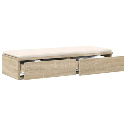 vidaXL Bed Drawers Sonoma Oak 75 x 36.5 x 16.5 cm Engineered Wood