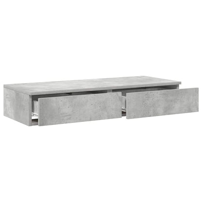 vidaXL Bed Drawers Concrete Grey 75 x 36.5 x 16.5 cm Engineered Wood