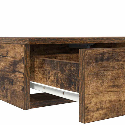 vidaXL Bed Drawers Smoked Oak 75 x 36.5 x 16.5 cm Engineered Wood