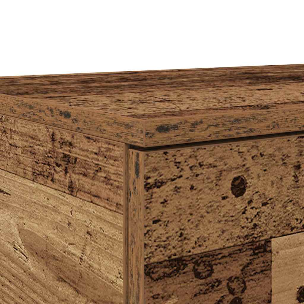 vidaXL Bed Drawers Old Wood 75 x 36.5 x 16.5 cm Engineered Wood
