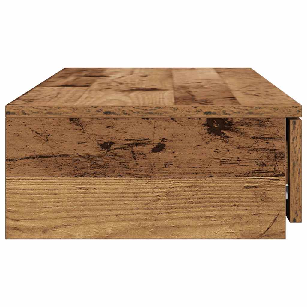 vidaXL Bed Drawers Old Wood 75 x 36.5 x 16.5 cm Engineered Wood