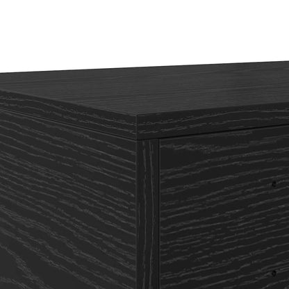 vidaXL Bed Drawers Black Oak 160 x 36.5 x 16.5 cm Engineered Wood