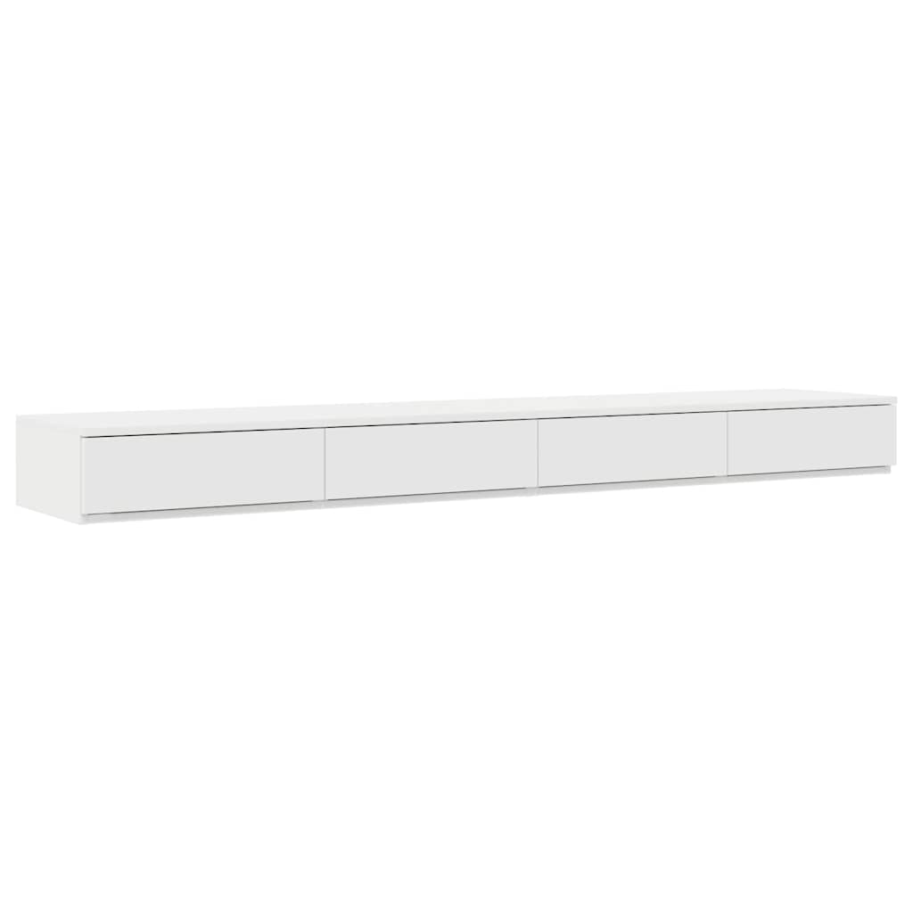 vidaXL Bed Drawers White 180 x 36.5 x 16.5 cm Engineered Wood