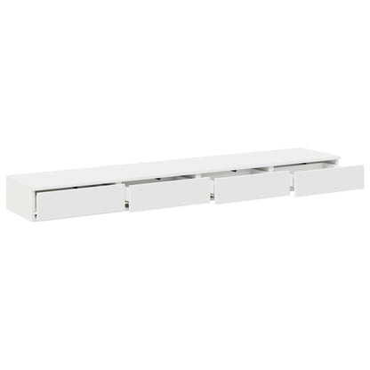 vidaXL Bed Drawers White 180 x 36.5 x 16.5 cm Engineered Wood