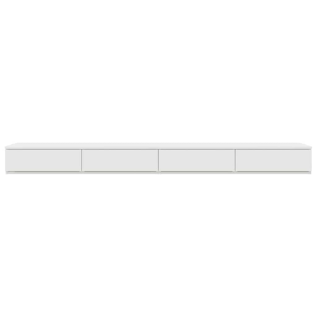 vidaXL Bed Drawers White 180 x 36.5 x 16.5 cm Engineered Wood
