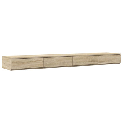 vidaXL Bed Drawers Sonoma Oak 180 x 36.5 x 16.5 cm Engineered Wood