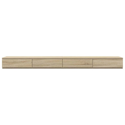 vidaXL Bed Drawers Sonoma Oak 180 x 36.5 x 16.5 cm Engineered Wood