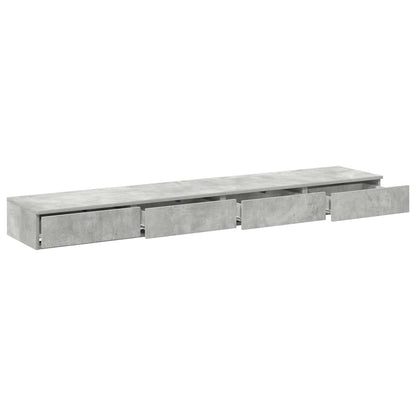 vidaXL Bed Drawers Concrete Grey 180 x 36.5 x 16.5 cm Engineered Wood
