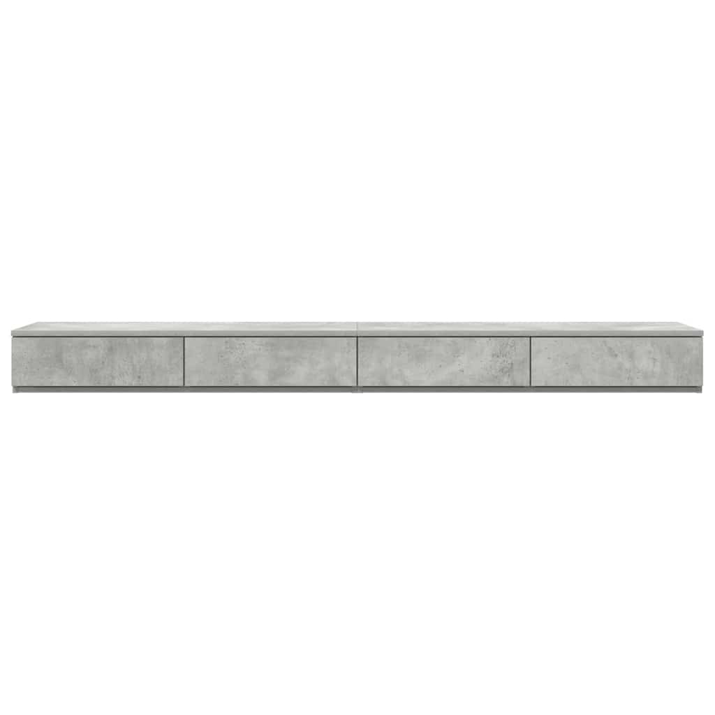 vidaXL Bed Drawers Concrete Grey 180 x 36.5 x 16.5 cm Engineered Wood