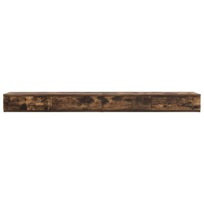 vidaXL Bed Drawers Smoked Oak 180 x 36.5 x 16.5 cm Engineered Wood
