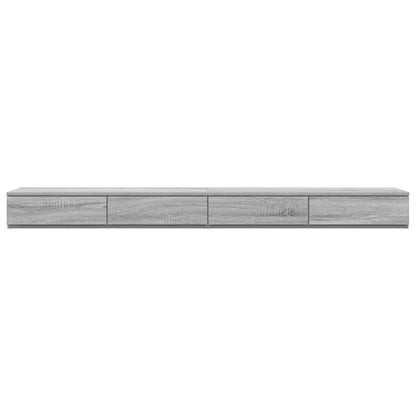 vidaXL Bed Drawers Grey Sonoma 180 x 36.5 x 16.5 cm Engineered Wood
