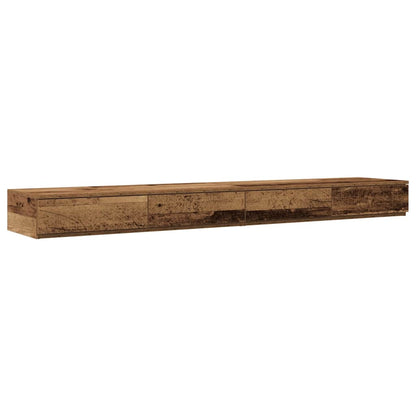 vidaXL Bed Drawers Old Wood 180 x 36.5 x 16.5 cm Engineered Wood