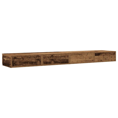 vidaXL Bed Drawers Old Wood 180 x 36.5 x 16.5 cm Engineered Wood
