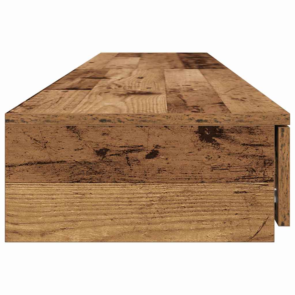 vidaXL Bed Drawers Old Wood 180 x 36.5 x 16.5 cm Engineered Wood