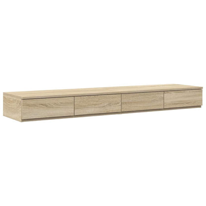 vidaXL Bed Drawers Sonoma Oak 135 x 36.5 x 16.5 cm Engineered Wood
