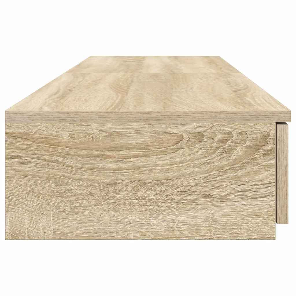 vidaXL Bed Drawers Sonoma Oak 135 x 36.5 x 16.5 cm Engineered Wood