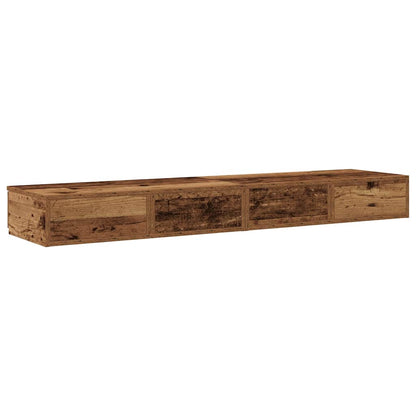 vidaXL Bed Drawers Old Wood 135 x 36.5 x 16.5 cm Engineered Wood