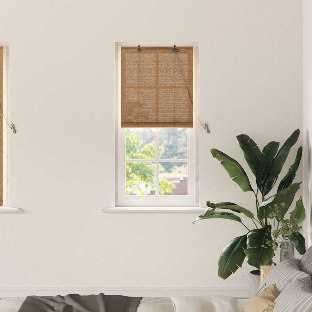 vidaXL Roller Blind Brown 60 x 160 cm Bamboo