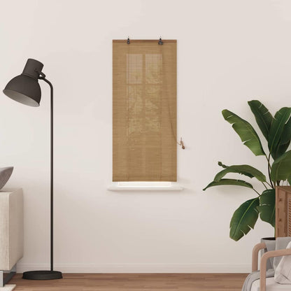 vidaXL Roller Blind Brown 60 x 160 cm Bamboo