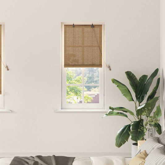 vidaXL Roller Blind Brown 60 x 220 cm Bamboo