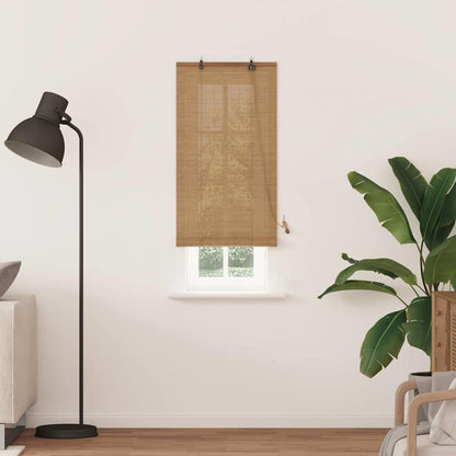vidaXL Roller Blind Brown 60 x 220 cm Bamboo