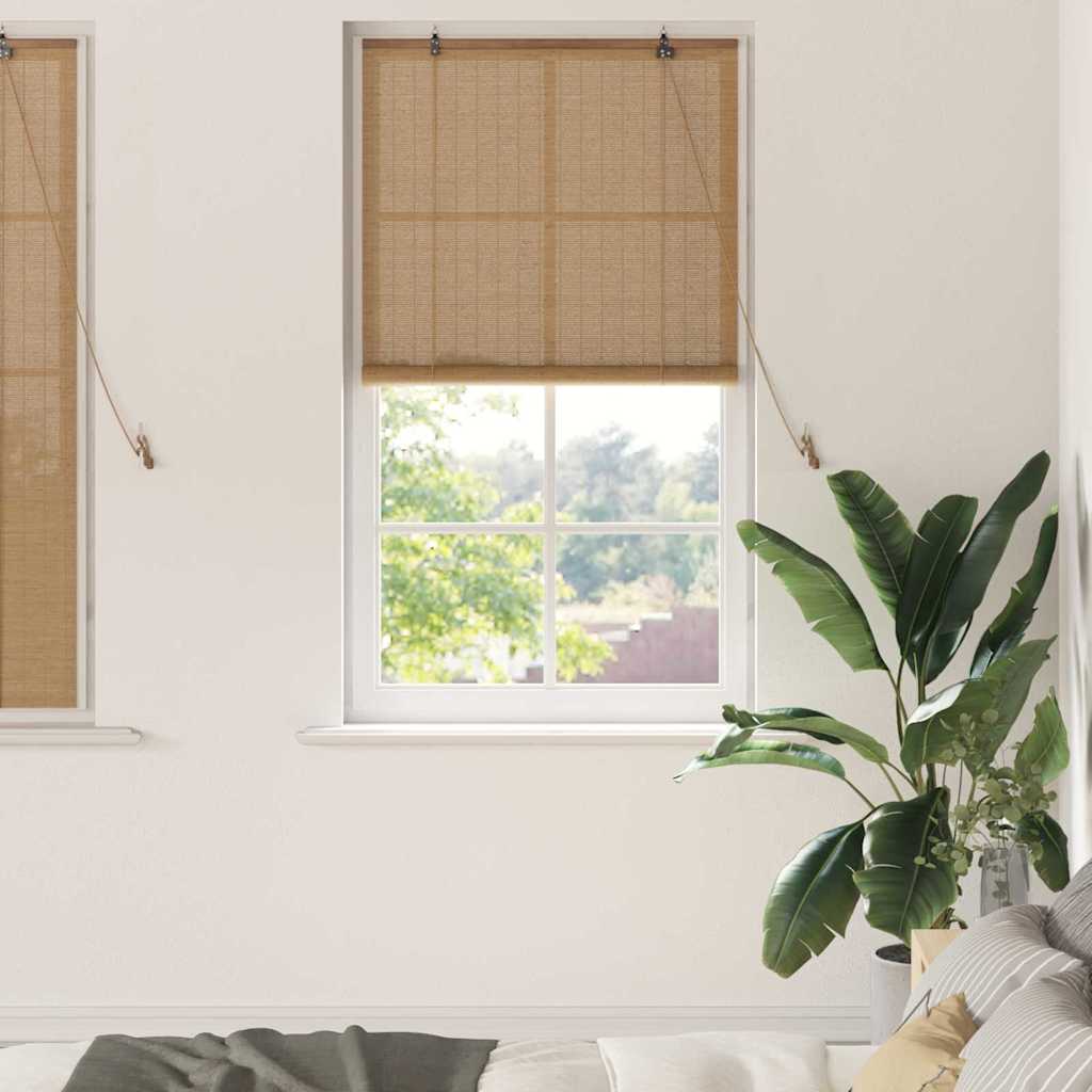 vidaXL Roller Blind Brown 80 x 160 cm Bamboo