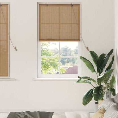 vidaXL Roller Blind Brown 80 x 160 cm Bamboo