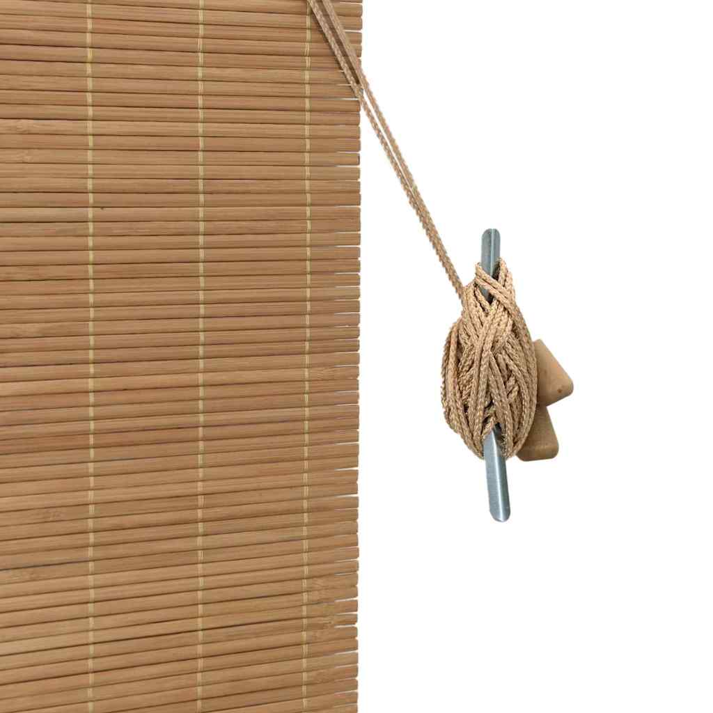 vidaXL Roller Blind Brown 80 x 220 cm Bamboo