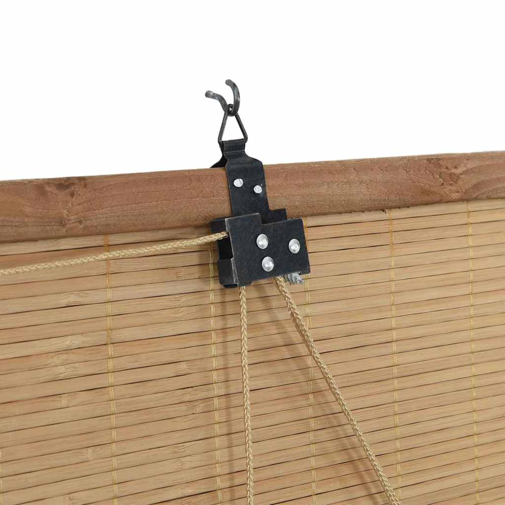vidaXL Roller Blind Brown 80 x 220 cm Bamboo